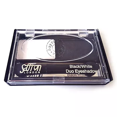 Saffron Black & White Duo Eyeshadow Eye Shadow With Applicator • £3.35