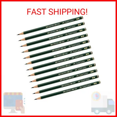 Faber-Castell Pencils Castell 9000 Graphite Pencils 8B Pre-sharpened Black Lea • $17.64