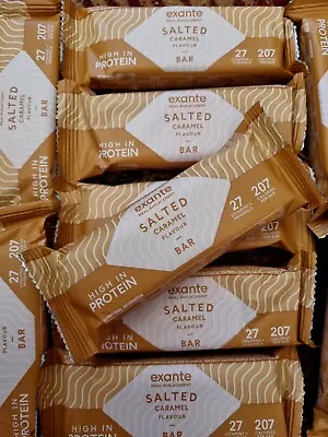 £25.95 • Buy 10 X EXANTE MEAL REPLACEMENT SALTED CARAMEL FLAVOUR BAR'S,,BB 10/2023,FREE POST