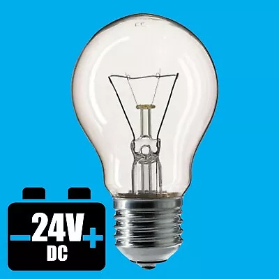 4x 60W 24V Low Voltage GLS Clear Dimmable ES E27 Edison Screw Light Bulb Lamp • £8.99