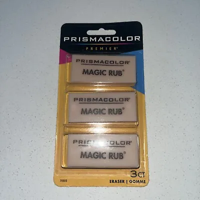 Prisma Color Premier Magic Rub Vinyl Erasers 3-Count New In Package • $3.75