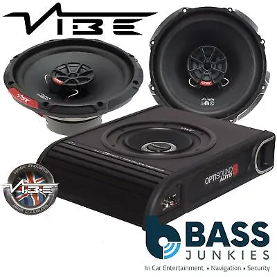 Ford Transit Custom 2012 On Vibe 900W Underseat Sub & Front Door Car Speaker Kit • £199