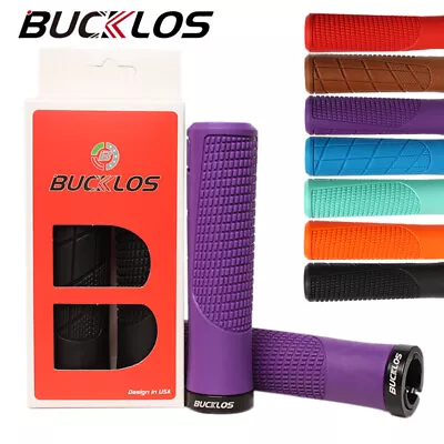 BUCKLOS Lock On Grips MTB Road Bike Rubber Handlebar Ergonomic Bike Accessories • $19.21