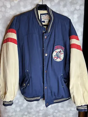 Cleveland Indians Cooperstown Collection Quilted Jacket 70s Logo RARE • $55