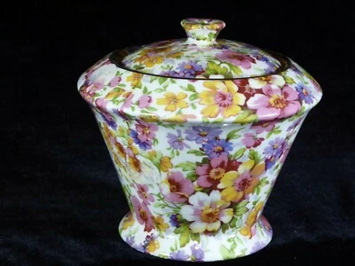 £35 • Buy James Kent Du Barry Chintz Lidded Pot With Nice Knop (Top Bit)