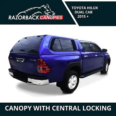 Razorback Canopy With Central Locking: Fits Toyota Hilux Dual Cab Sr5 2015+ • $3500
