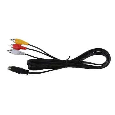 1.5Meter S-Video 7-Pin Mini-DIN Male To 3 RCA Female Cable For TV HDTV 5FT • £7.25