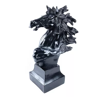 Resin Ornament Horse Head XL On Base Figurine • £54.45