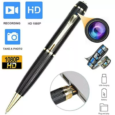 £19.19 • Buy 1080P HD Mini Hidden Camera Pen Dv Camcorder Security Recording Nanny Camera