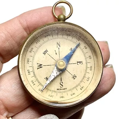 Vintage Compass Germany Pendant Fob Hiking Camping • $65