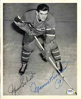 Maurice Richard Autographed 1945-54 Quaker Oats Page (PSA) • $194