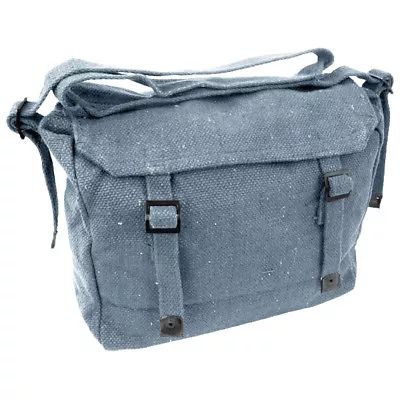 Highlander Webbing Military Haversack Student Shoulder Bread Bag Canvas Raf Blue • £9.95