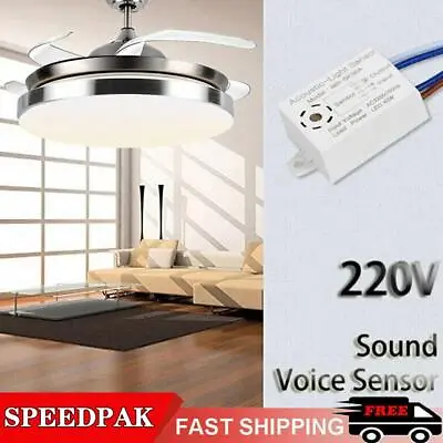 Sound Activated Clap On/Off Light Sound Sensor Switch New. Socket Ada • £5.13