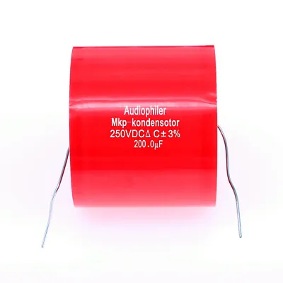 1Pc Audiophiler MKP 250V 50/60/68/75/82/100/150/200UF Audio MKP Capacitor Red • $15.62