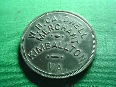 Virginia Token $1.00 W.H. Caldwell-Kimballton-VA-Giles County • $14.95