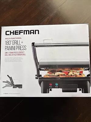 $5 • Buy Chefman Electric Panini Press Grill And Gourmet Sandwich Maker W/ Non-Stick