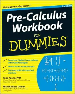 Pre-Calculus Workbook For Dummies • $4.95