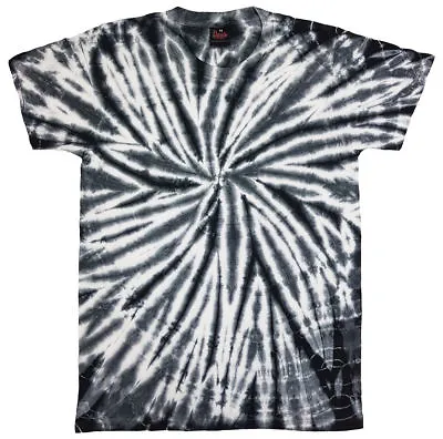£14.99 • Buy Tie Dye T Shirt Tye Die Festival Hipster Indie Retro Unisex Top Spider Black10  