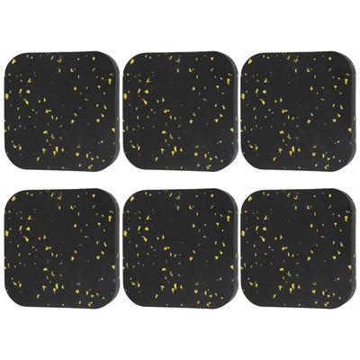 $30.12 • Buy 6PCS Rubber Treadmill Mat Sound Insulation Cushion Exercise Equipment Mat Fit AS