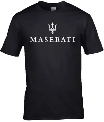 £13.99 • Buy Maserati Car Logo Premium Cotton T-shirt