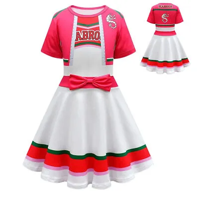 Zombies 3 Kids Girls Dress Cosplay Cheerleader Costume Halloween Halloween Fancy • £10.31