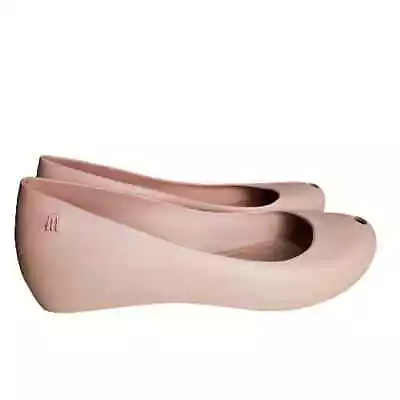 Melissa Ultragirl Basic Ll Flat Shoes Pink Womens Size 9 Rose Matte Slip On • $32.25