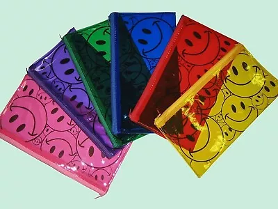 12 PCS 6-Color Smiley Pencil Pen Case Zipper Pouch Cosmetic Bag Waterproof 1411 • $12.99