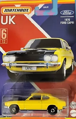 Matchbox 1970 Ford Capri. Die Cast. 2022 6/12 Matchbox UK Series. 1:64 Scale • £12.99