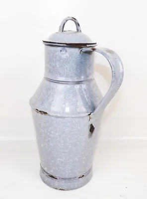 Old Water Tank Enamel Jug Container Email Vintage Decoration • $53.94