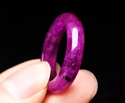 3.2g Real Natural Purple Sugilite Gemstone Crystal Charming Ring AAAA • $6