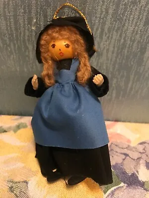 Vintage Sarakim Amish Girl Figure Doll Ornament  • $34.11
