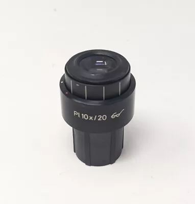 Carl Zeiss PL 10X/20 Microscope Eyepiece With 12.5x Box Reticle 444032 44 40 32 • $59.99