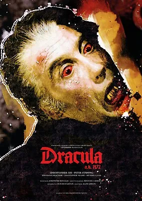 DRACULA A.D. 1972 Art Print Movie HAMMER HORROR POSTER / FILM • £17.99