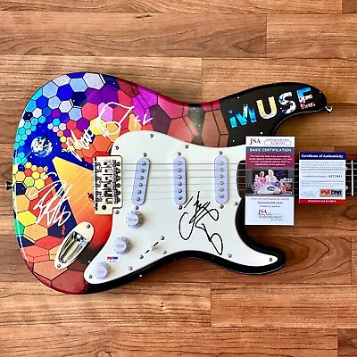 MUSE Signed Guitar Custom 1/1 JSA COA MATT BELLAMY DOMINIC HOWARD CHRIS  • $3249.99