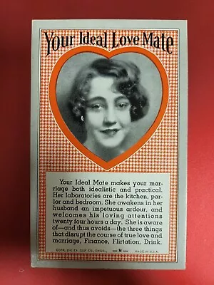 Vintage Arcade Machine Your Ideal Love Mate Penny Slot Card Pretty Woman • $6.99