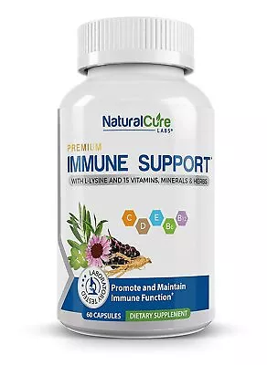 Natural Cure Labs Premium Immune Support 60 Capsules FREE SHIP • $26.99