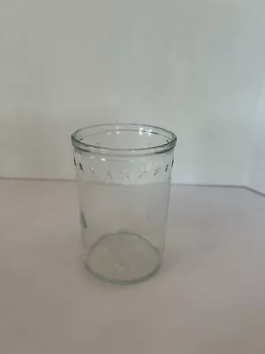Vintage Raised Star Design Glass Jelly Jar's • $17.99