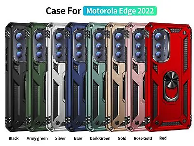 For Motorola Edge Plus 2022 / 2021 Case Ring Cover + Tempered Glass  Protector • $4.99