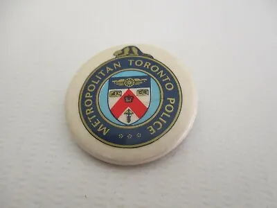 Vintage Metropolitan Toronto Police Pin Back Lapel Pin • $4.25