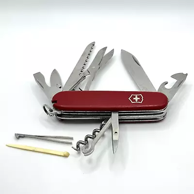 Victorinox Huntsman Swiss Army Pocket Knife (1.3713) - Red - 91mm • $21.44