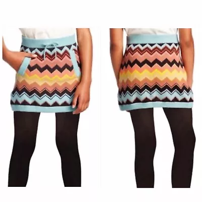 Missoni Target Skirt Girls Large Chevron Sweater Knit Pull On Preppy • $10.99