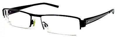 LIGHTEC MOREL FRANCE 7130L Black Half Rim Eyeglasses Frame 54-18-140 • $68