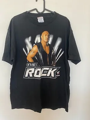 £89.99 • Buy Vintage 2004 Wwf Wwe The Rock - The Great One Wrestling T-shirt Black L Aaa