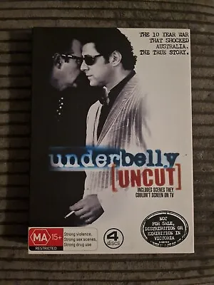  Underbelly Uncut (DVD 4 Disc Set 2003) {Dark Gritty True Story} [Region 4] • £8.95