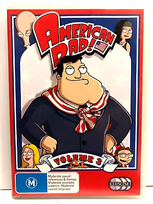 American Dad! Volume 3. Three Disc Set Dvd • $2.75