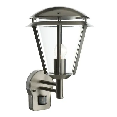£37.99 • Buy Saxby Inova Outdoor Steel Wall Lantern Security PIR Motion Sensor Light IP44