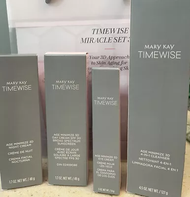 $14.95 • Buy Mary Kay Timewise Age Minimize 3D Cleanser Or Creams - You Choose!