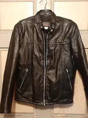 Vintage Sears Leather Jacket Size 42T • $48