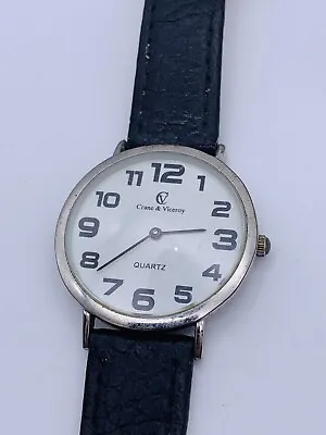 Vintage Crane & Viceroy Quartz Gents Wristwatch • $6.17