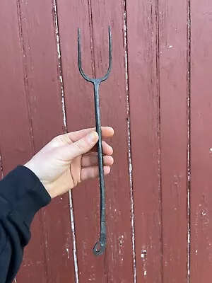 Wrought Iron Blacksmith Made Toasting Fork Hearth Tool AAFA Primitive 13  • $10